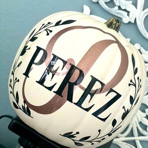 Personalized pumpkin